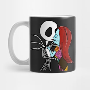 Jack and Sally kiss Mug